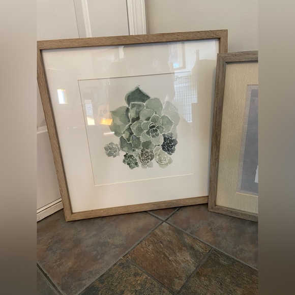Floral Glass Framed Picture Wall Decor Set - Picture 3 of 4
